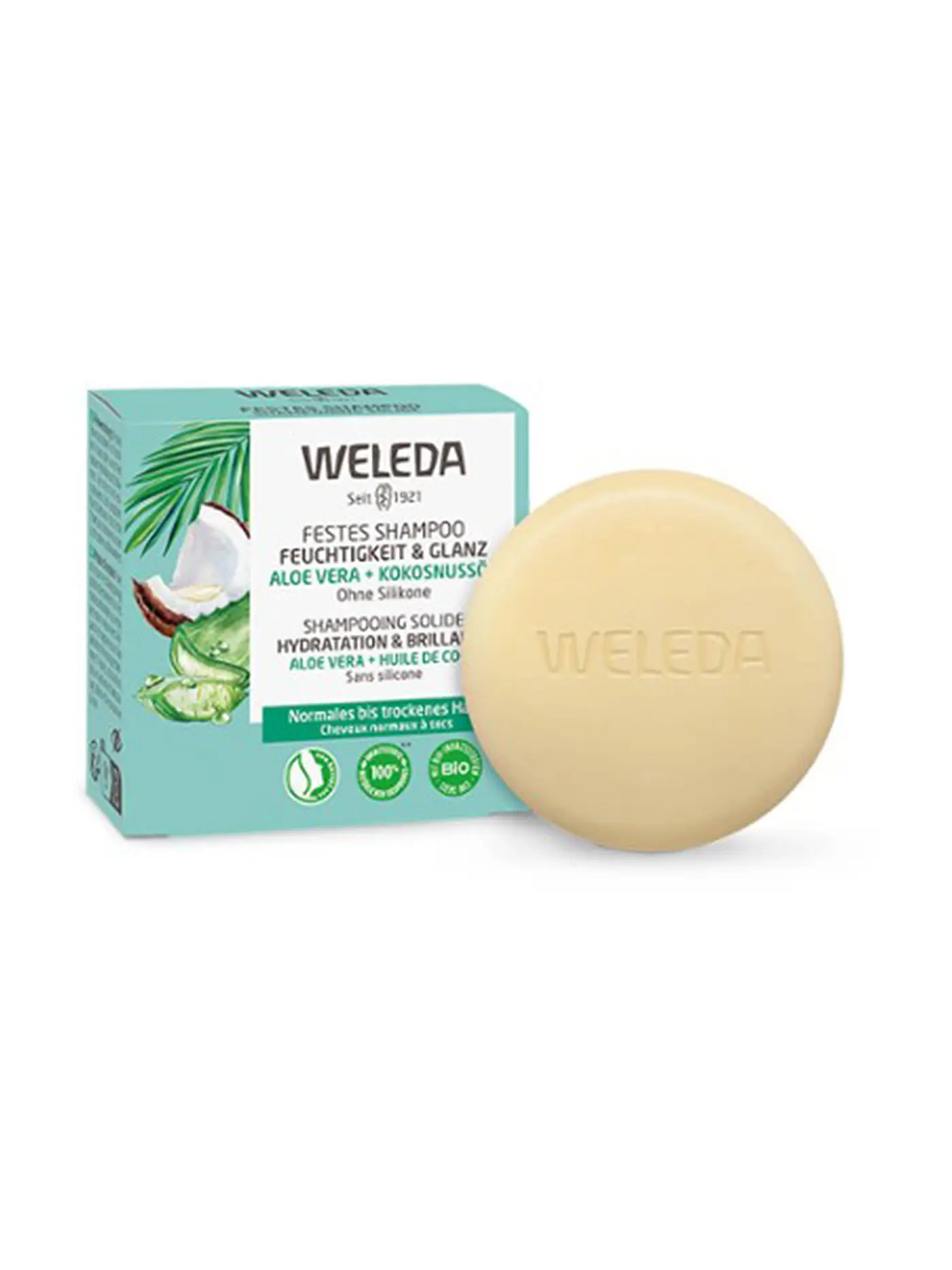 WELEDA | Festes Shampoo Volumen und Glanz 50g | keine Farbe